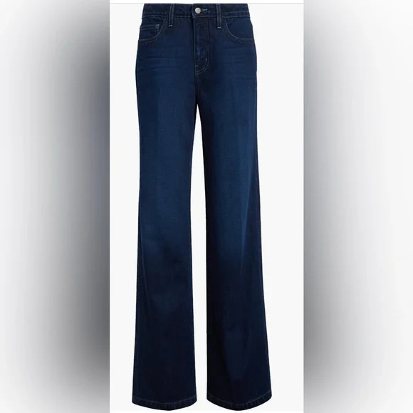 L'AGENCE Clayton High Waist Wide Leg Jeans Harlan WashNWT Premium Denim Sz 28